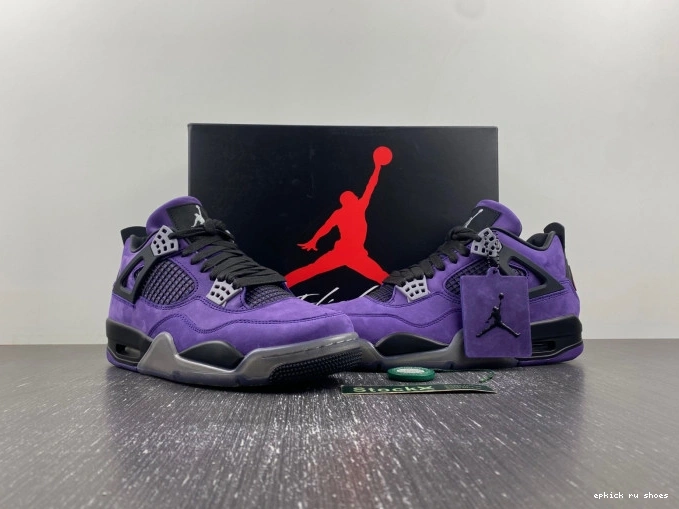 Rep Scott Purple x 4 Suede Air Travis Jordan 0630
